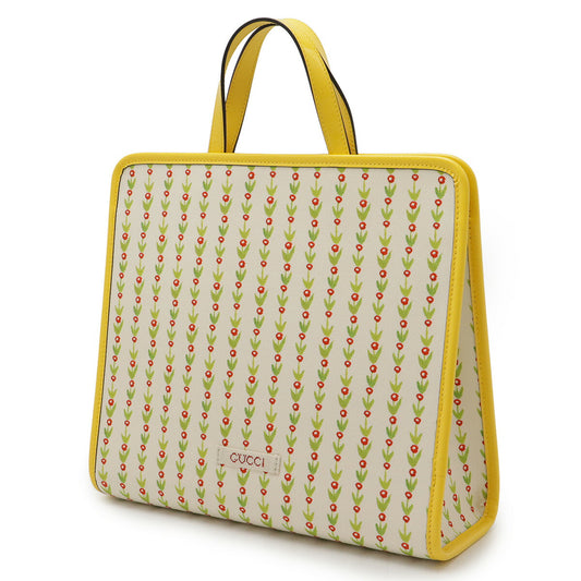Gucci Canvas Enamel Yuko Higuchi Cat Tote Bag