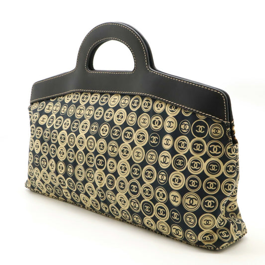 Chanel Cotton Jersey Handbag Navy Beige