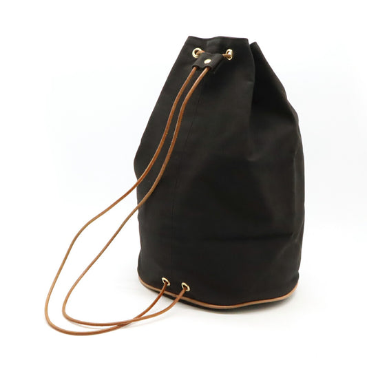 Hermes Canvas Leather Shoulder Bag