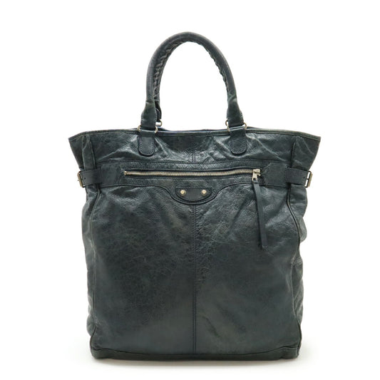 Balenciaga Classic Hexagon Leather Tote Bag