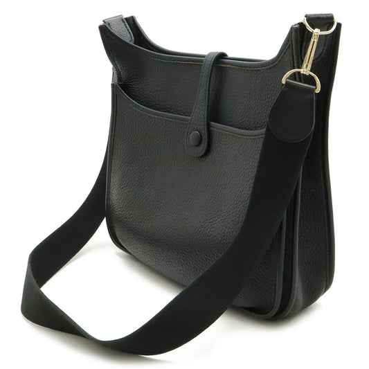 Hermes Evelyne II PM Shoulder Bag Black Leather
