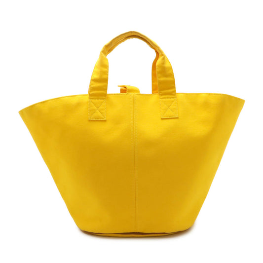 Hermes Canvas Leather Panier de Plage MM Tote Bag
