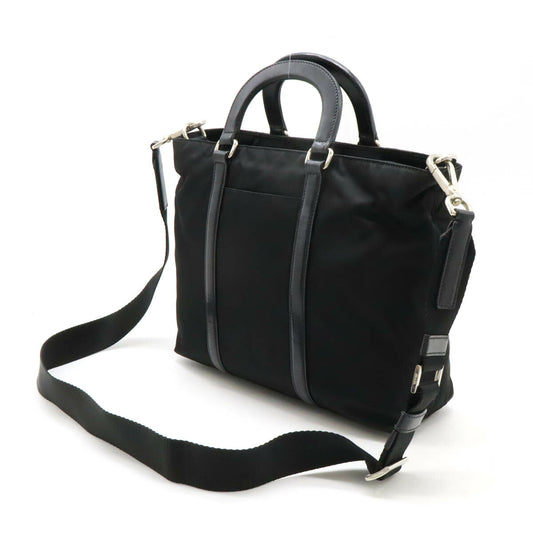Prada Nylon Leather 2WAY Tote Bag BN1066