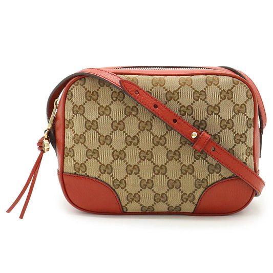 Gucci GG Canvas Leather Shoulder Bag 449413