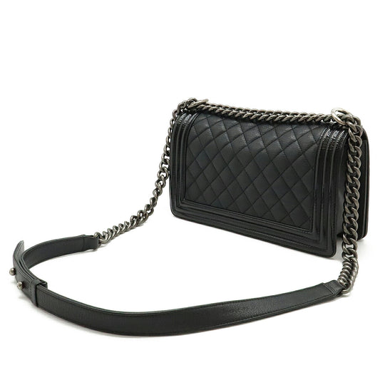 Chanel Boy 25 Leather Enamel Shoulder Bag