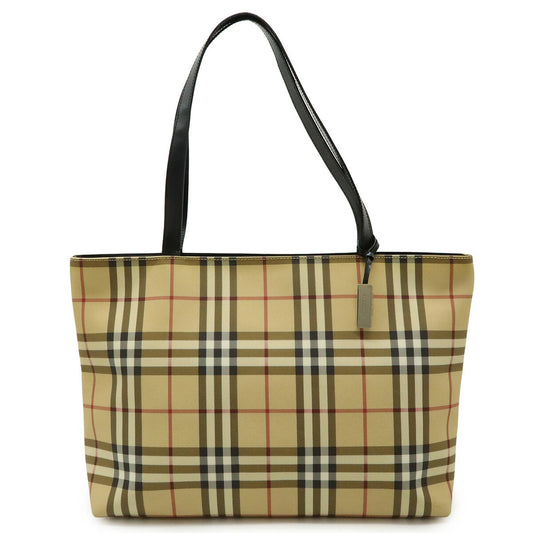 Burberry Nova Check PVC Leather Tote Bag