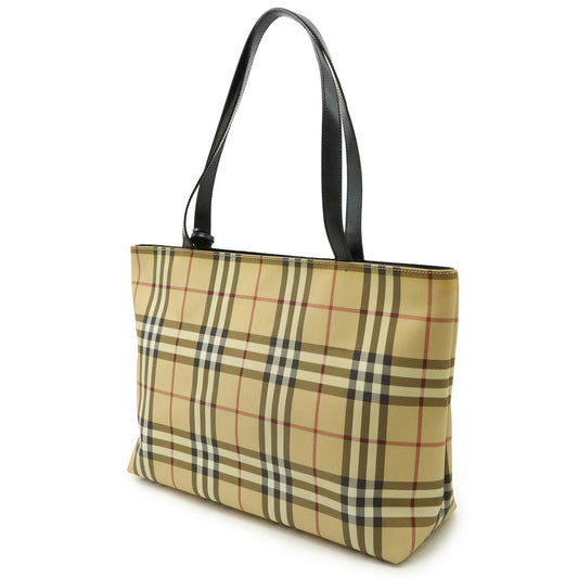 Burberry Nova Check PVC Leather Tote Bag