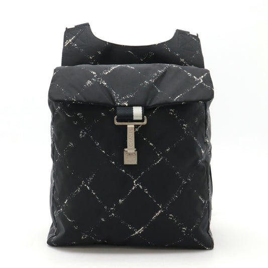 Chanel Nylon Backpack Black Red