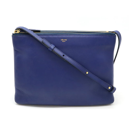 Celine Trio Large Leather Shoulder Bag