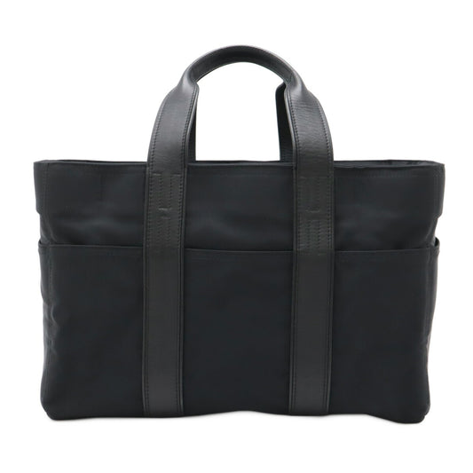 Hermes Acapulco MM Nylon Leather Tote Bag