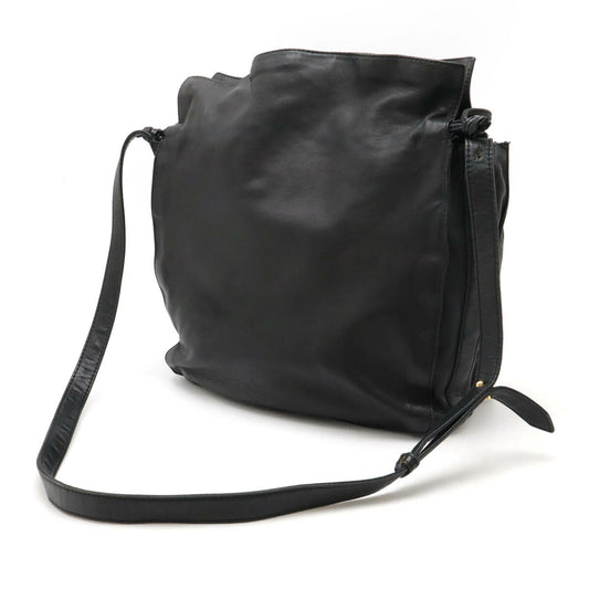Loewe Anagram Leather Shoulder Bag Black