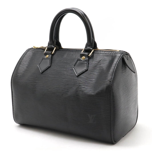 Louis Vuitton Epi Speedy 25 Handbag Black