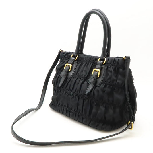 Prada Gathered Nylon Handbag BN2868