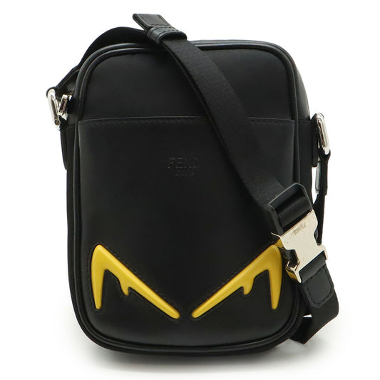 Fendi Monster Nylon Leather Shoulder Bag