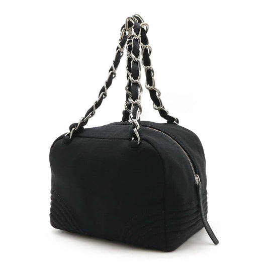 Chanel Cotton Jersey Chain Shoulder Bag