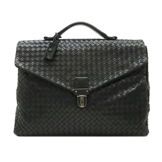 Bottega Veneta Leather Intrecciato Briefcase
