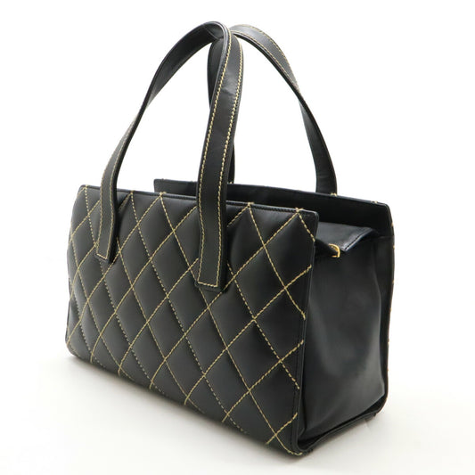 Chanel Wild Stitch Leather Tote Bag