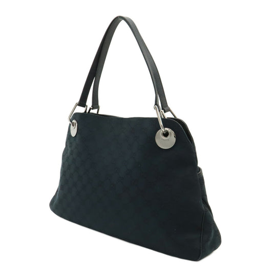 Gucci GG Canvas Leather Shoulder Tote Bag