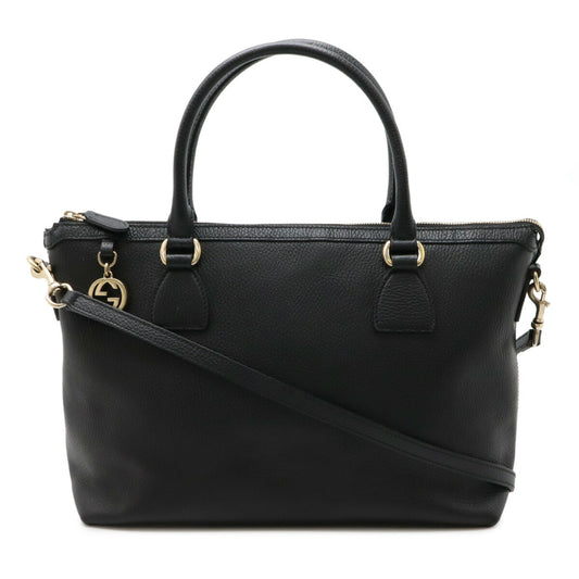 Gucci Leather Interlocking G Tote Bag