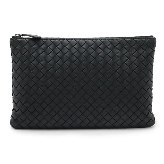 Bottega Veneta Intrecciato Leather Clutch