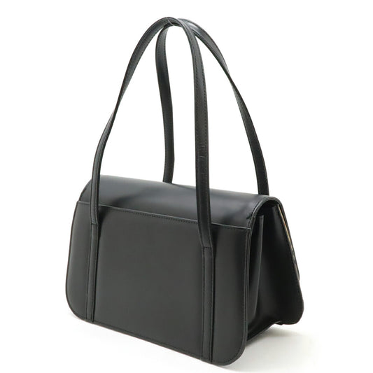 Burberry Nova Check Canvas Leather Handbag