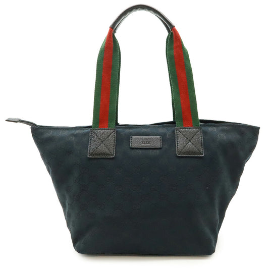 Gucci GG Canvas Leather Tote Bag 131230