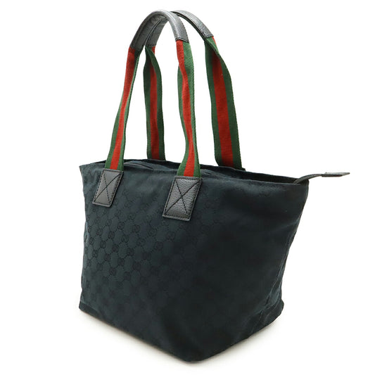 Gucci GG Canvas Leather Tote Bag 131230