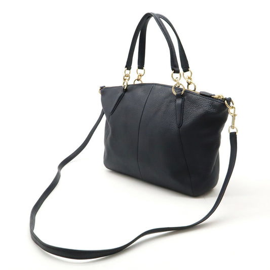Coach Small Kelsey Satchel Handbag Pebbled Leather F36675