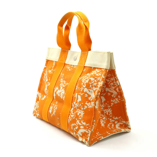 Hermes Canvas Cabas de Plage PM Tote Bag