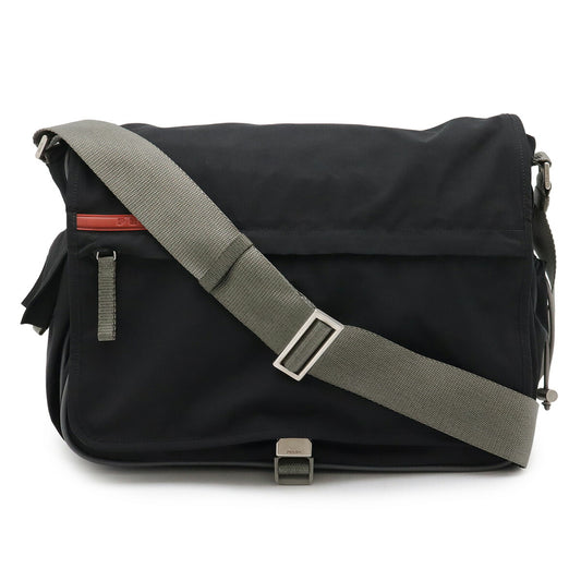 Prada Nylon Shoulder Messenger Bag Black