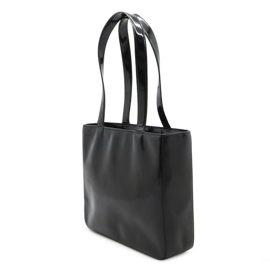 Chanel Logo Patent Leather Tote Bag