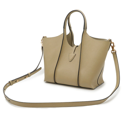 Tod's Timeless Mini 2WAY Handbag Beige
