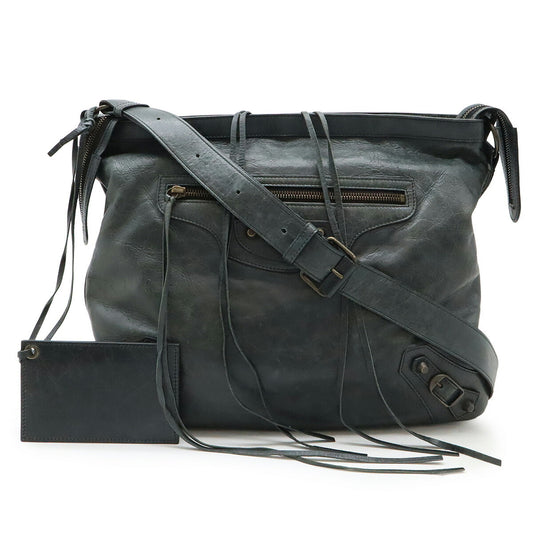 Balenciaga Leather Messenger Shoulder Bag