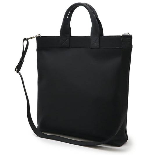 Burberry ARTIE Logo Print Nylon Leather Tote Bag