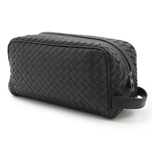 Bottega Veneta Leather Intrecciato Clutch Bag
