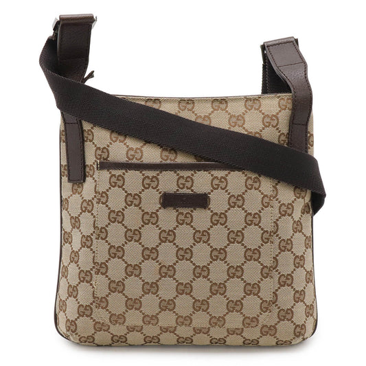 Gucci GG Canvas Leather Shoulder Bag 122793