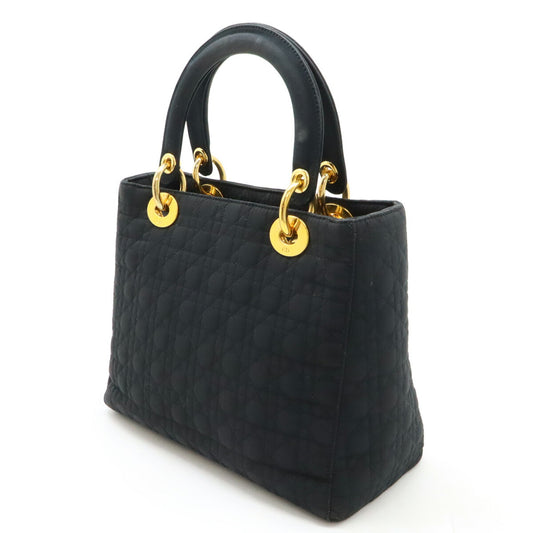 Dior Lady Dior Nylon Handbag Tote