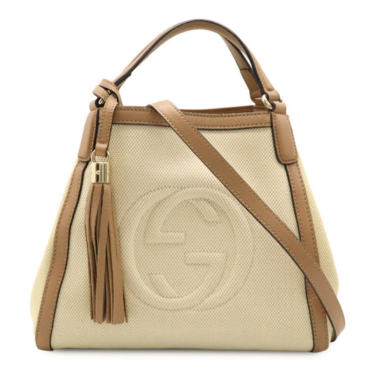Gucci Soho Interlocking G Canvas Handbag