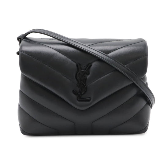 Yves Saint Laurent YSL Loulou Leather 2WAY Shoulder Bag Clutch