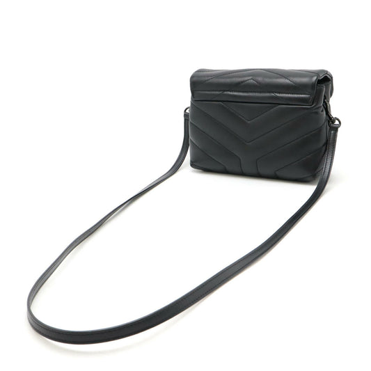 Yves Saint Laurent YSL Loulou Leather 2WAY Shoulder Bag Clutch