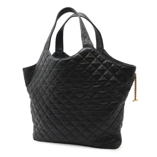 Yves Saint Laurent Lambskin Maxi Shopping Tote Bag
