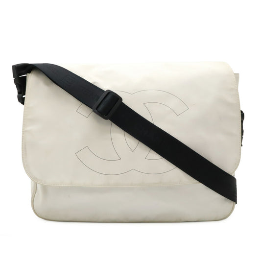 Chanel Coco Mark Messenger Bag Rubber Coated