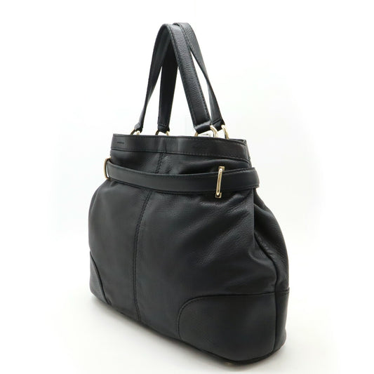 Gucci Leather Tote Bag Black