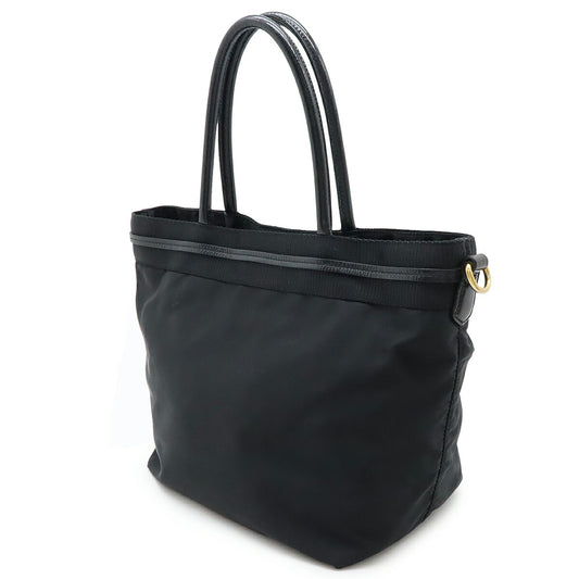Prada Nylon Leather Handbag