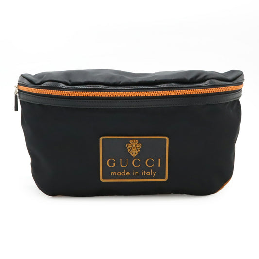 Gucci Nylon Crest Body Bag Waist Pouch