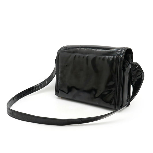 Chanel Coco Mark Patent Leather Shoulder Bag