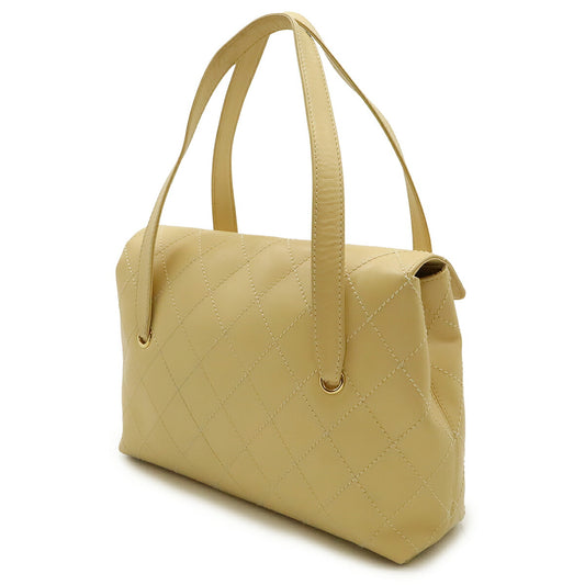 Chanel Leather Wild Stitch Shoulder Tote