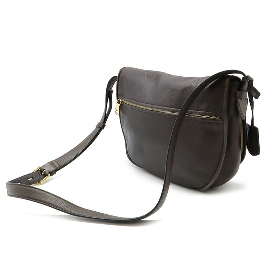 Loewe Heritage Logo Leather Shoulder Bag
