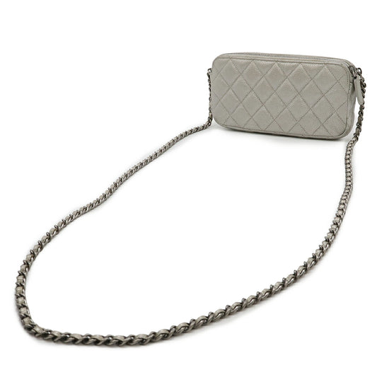 Chanel Caviar Skin Chain Wallet A82527
