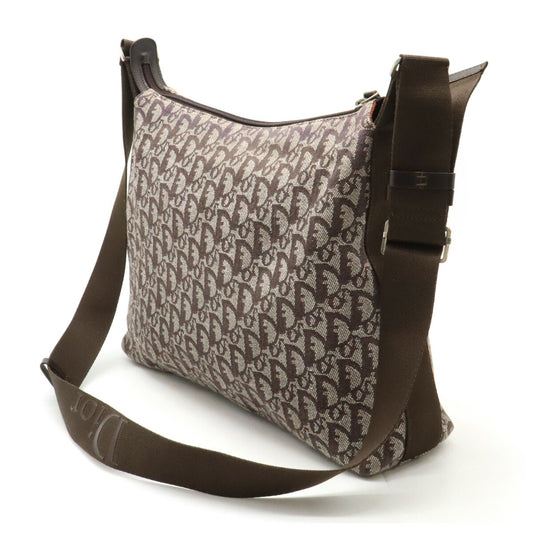 Dior Trotter Jacquard Canvas Leather Shoulder Bag